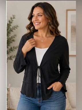 Venezia Lane Bryant Tie Cardigan
